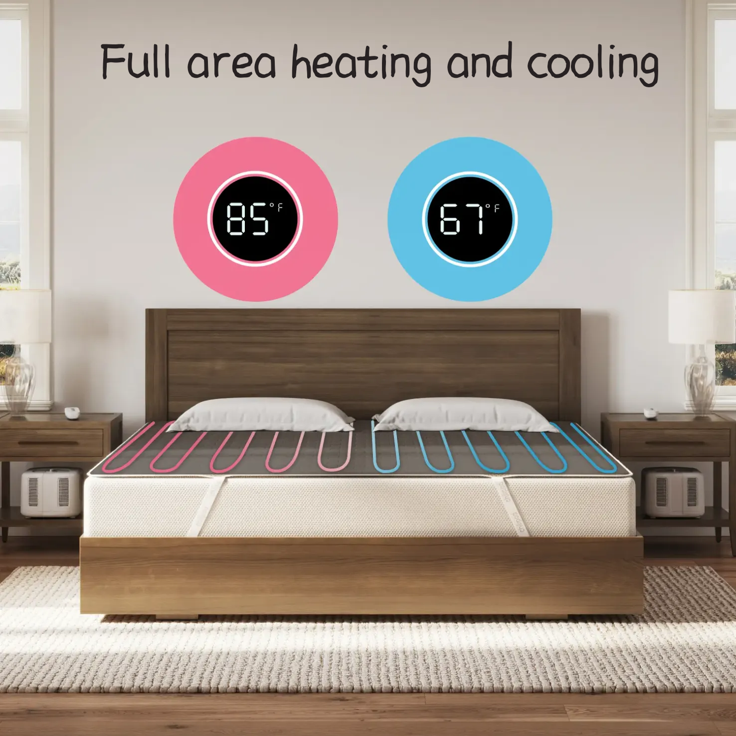 heating and cooling mattress pad
