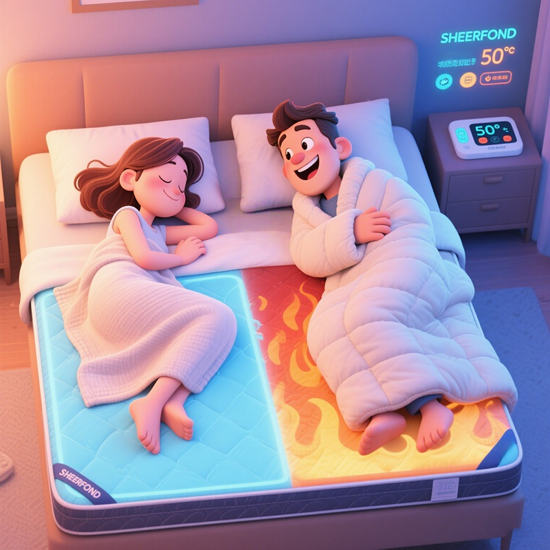 cooling and heating mattress topper